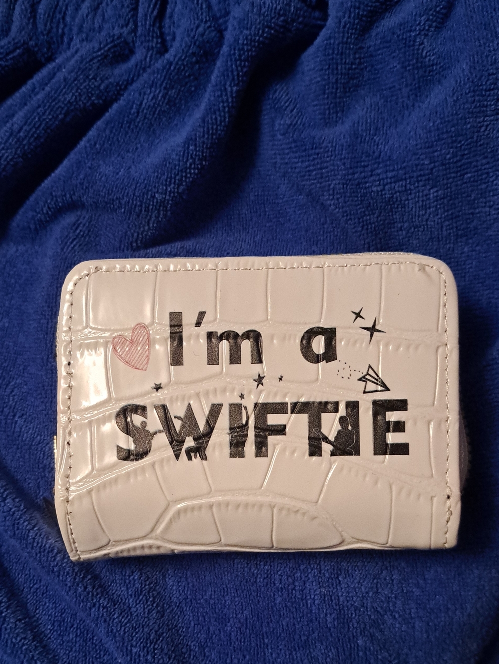 White "I'm a Swiftie" Kids Wallet